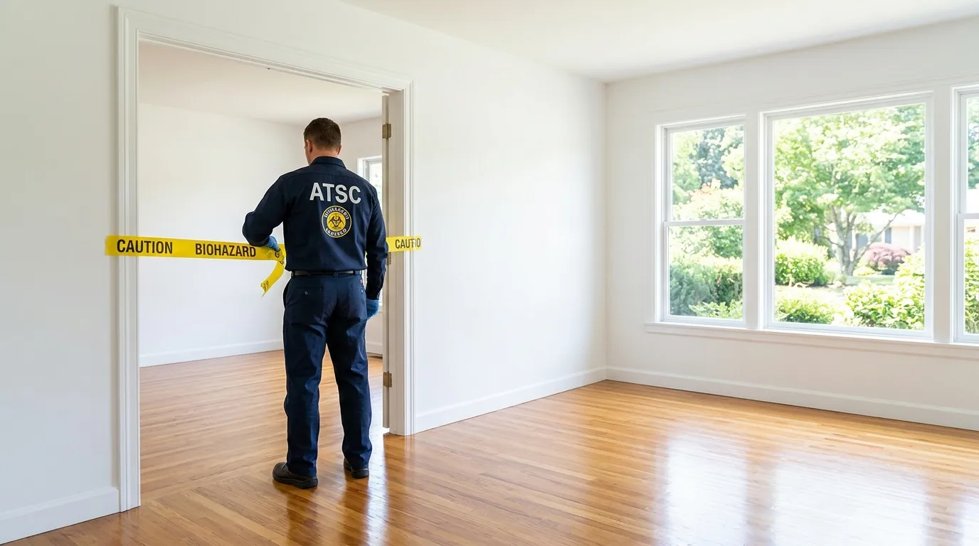 Certified biohazard cleanup crew performing Decomposition Cleanup in Swanzey